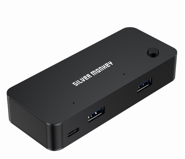 Silver Monkey Switch Box HUB 4 x USB 3.1 + USB-C (DC) (na 2 komputery) - 1270413 - zdjęcie 2
